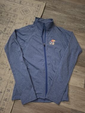 University of Kansas Blue Full-Zip Women's Jacket